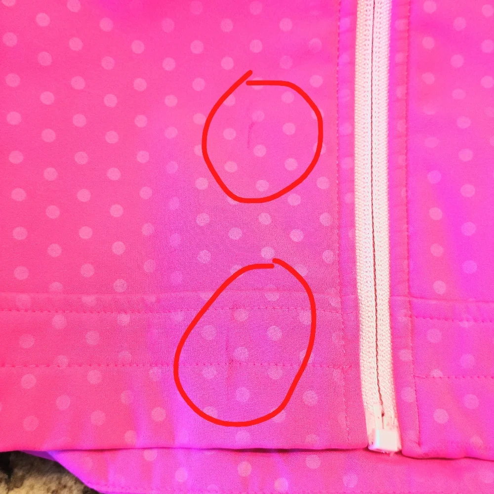 Girl's Free Country Bright Pink Polka Dot Softshell Hooded Jacket Size XL 10/12 - Picture 9 of 14